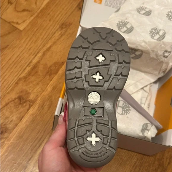 Timberland Kids' Pink and Gray Sneakers - Picture 2 of 3